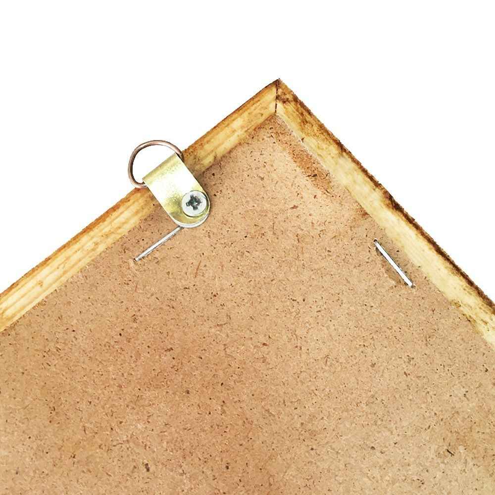 حامل مفاتيح جداري سيراميكي – بإطار خشبي وتصميم موديل تقليدي