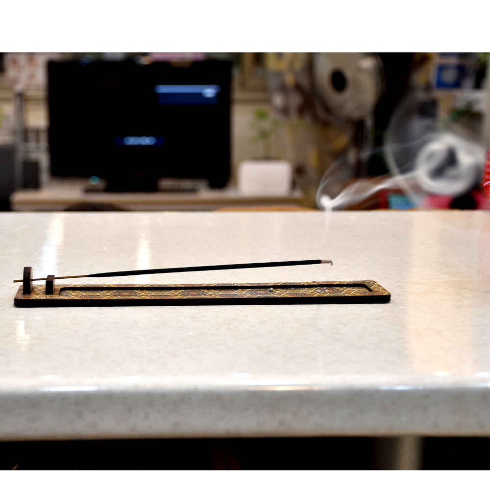 حامل بخور خشبي – موديل مينا (مجموعة من 2)