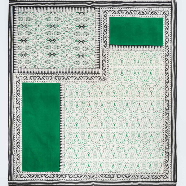 مفرش طاولة من الكتان المطبوع بالكتل موديل سارفين