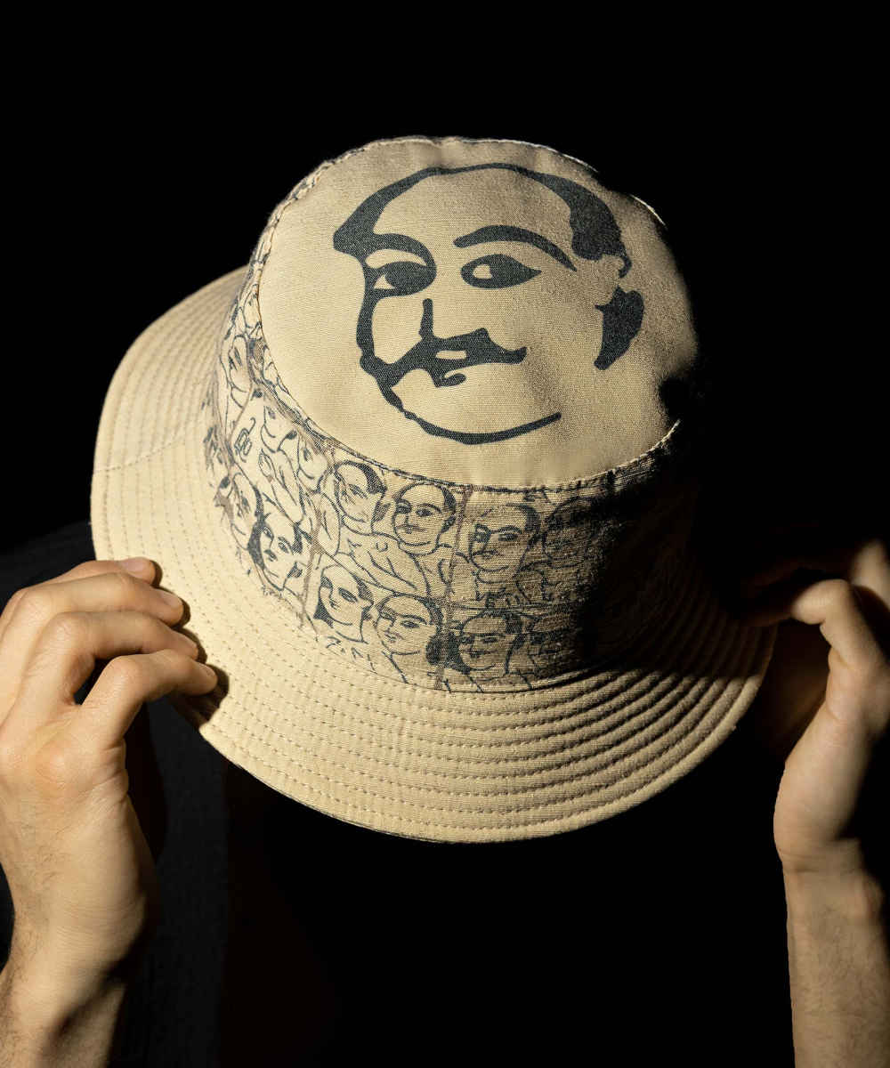 قبعة دلو بتصميم فني – موديل أبشوران