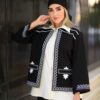 مجموعة مانتو إيراني مطرز مع بنطلون موديل هيلينا