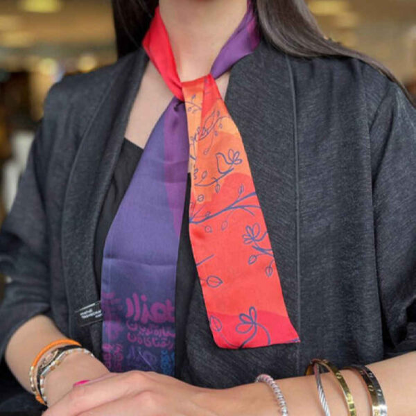 وشاح رقبة للنساء فخم وحيوي غَنَاري