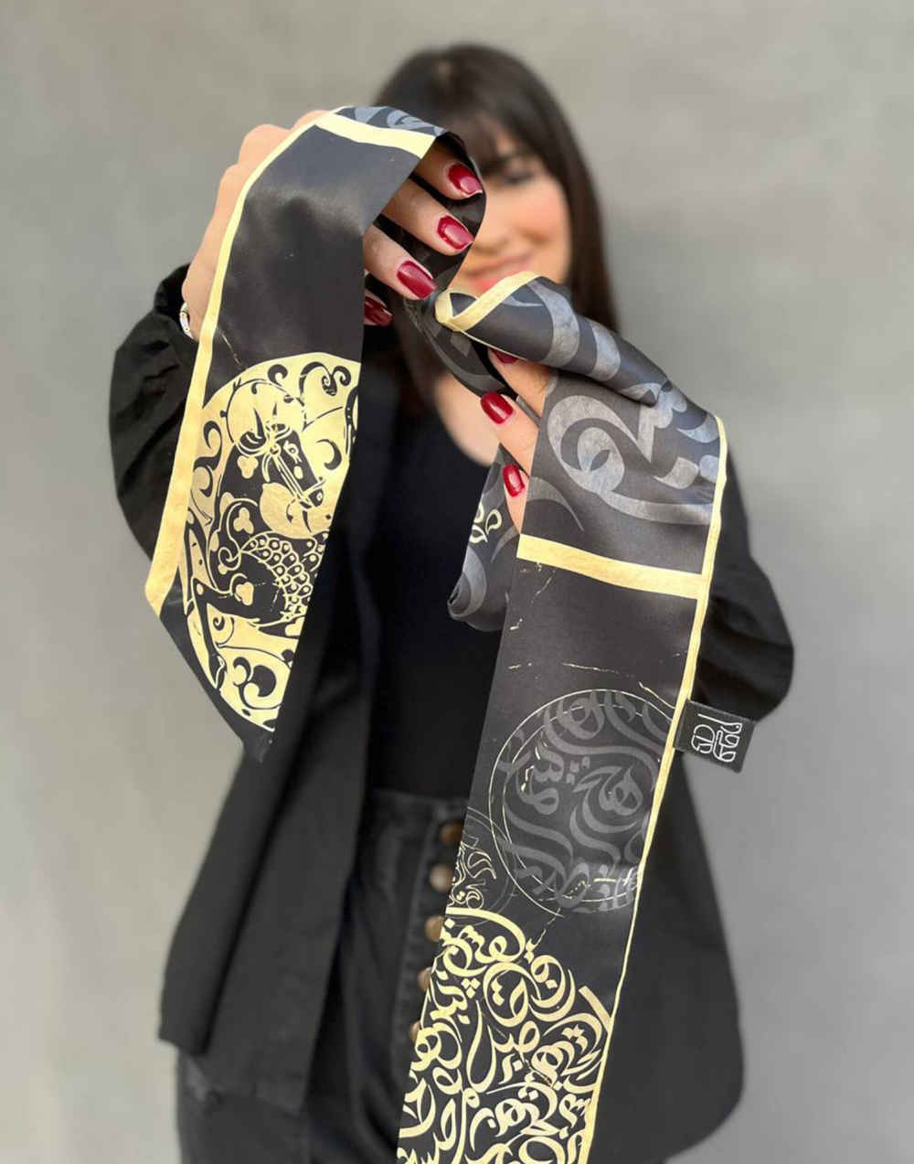 وشاح رقبة للنساء فخم وحيوي جام جم