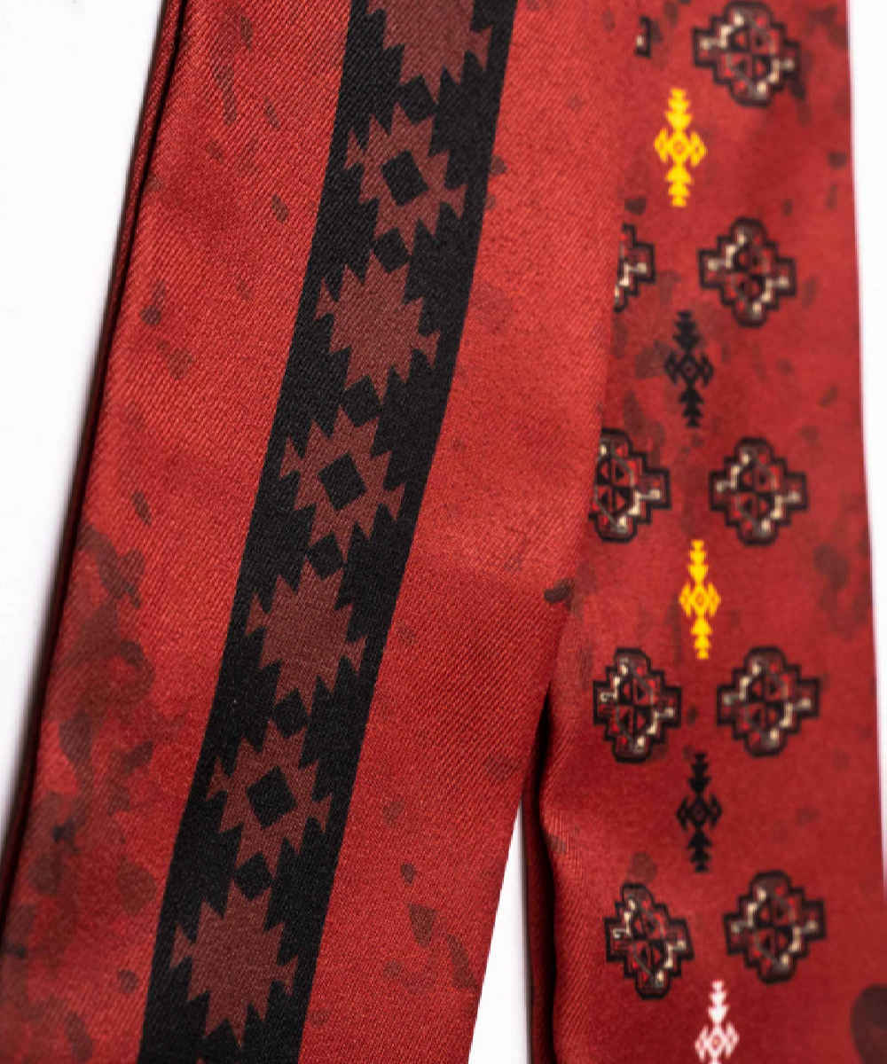 وشاح حرير للرقبة للنساء فخم وحيوي مربع ديار