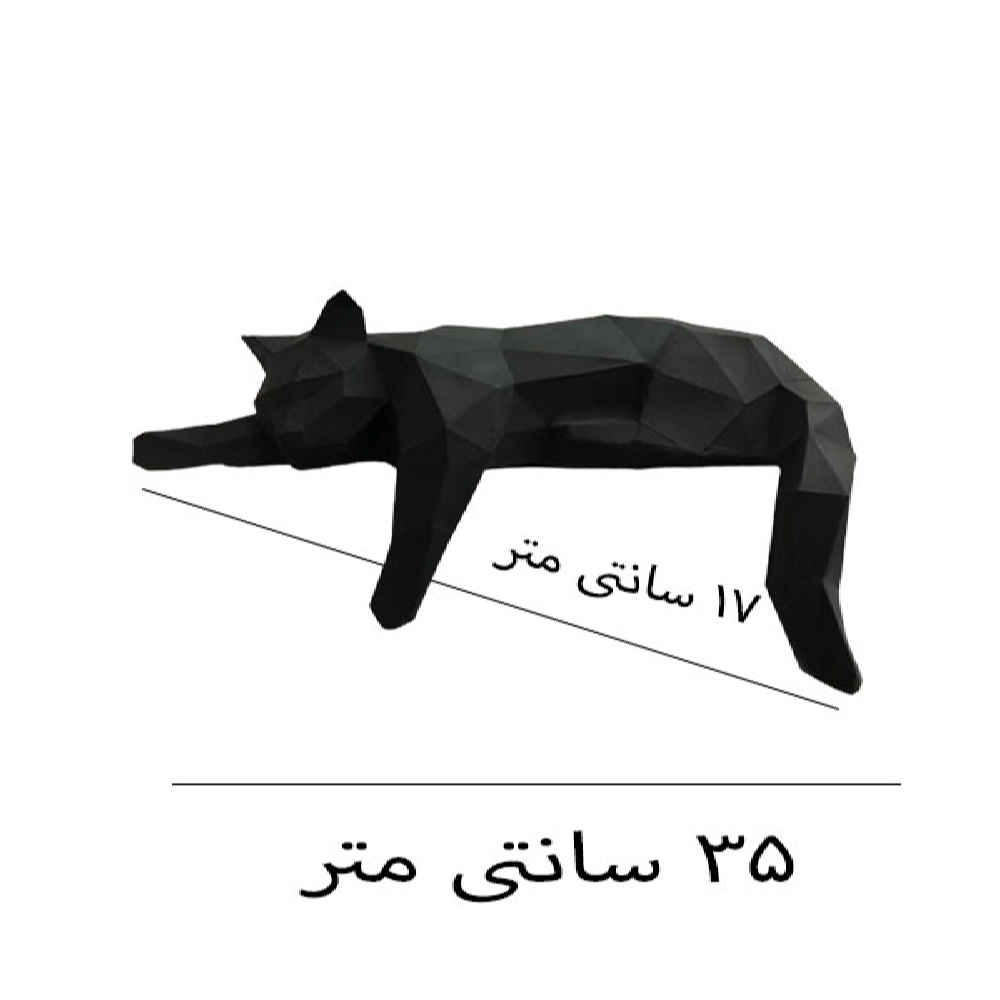 مجموعة من تماثيل القطط السوداء البوليسترية بالكيوبية – منحوتات فنية مجردة