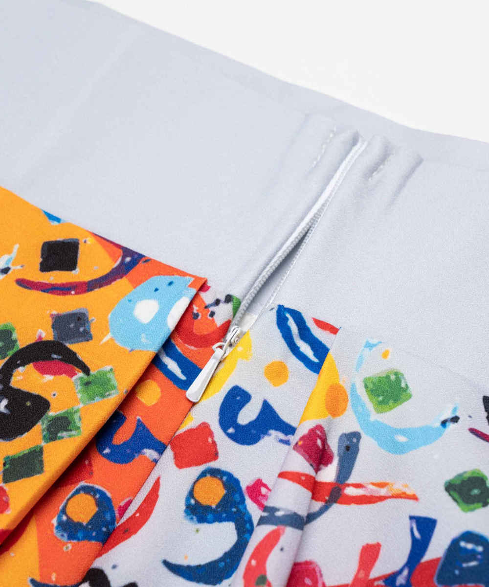 تنورة كريب نسائية موديل تركيب