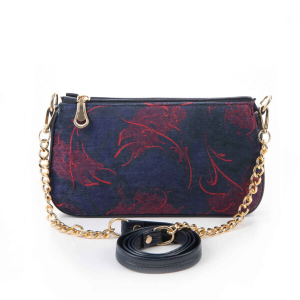 حقيبة سلسلة من الجلد الصناعي المصنوع يدوياً حاله