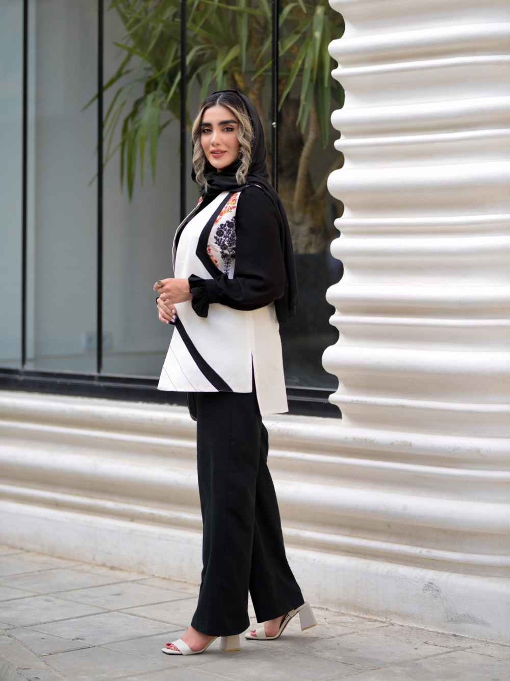 طقم صديري، تونيك وبنطلون نسائي موديل أفيزا