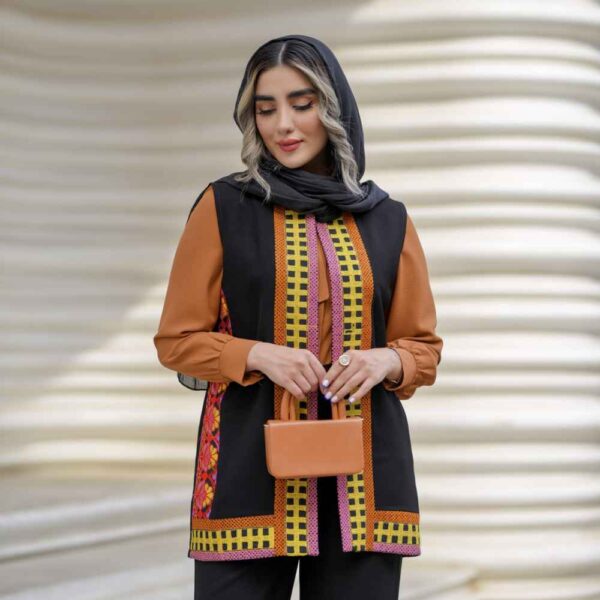 طقم صديري، تونيك وبنطلون نسائي موديل يَسْنا