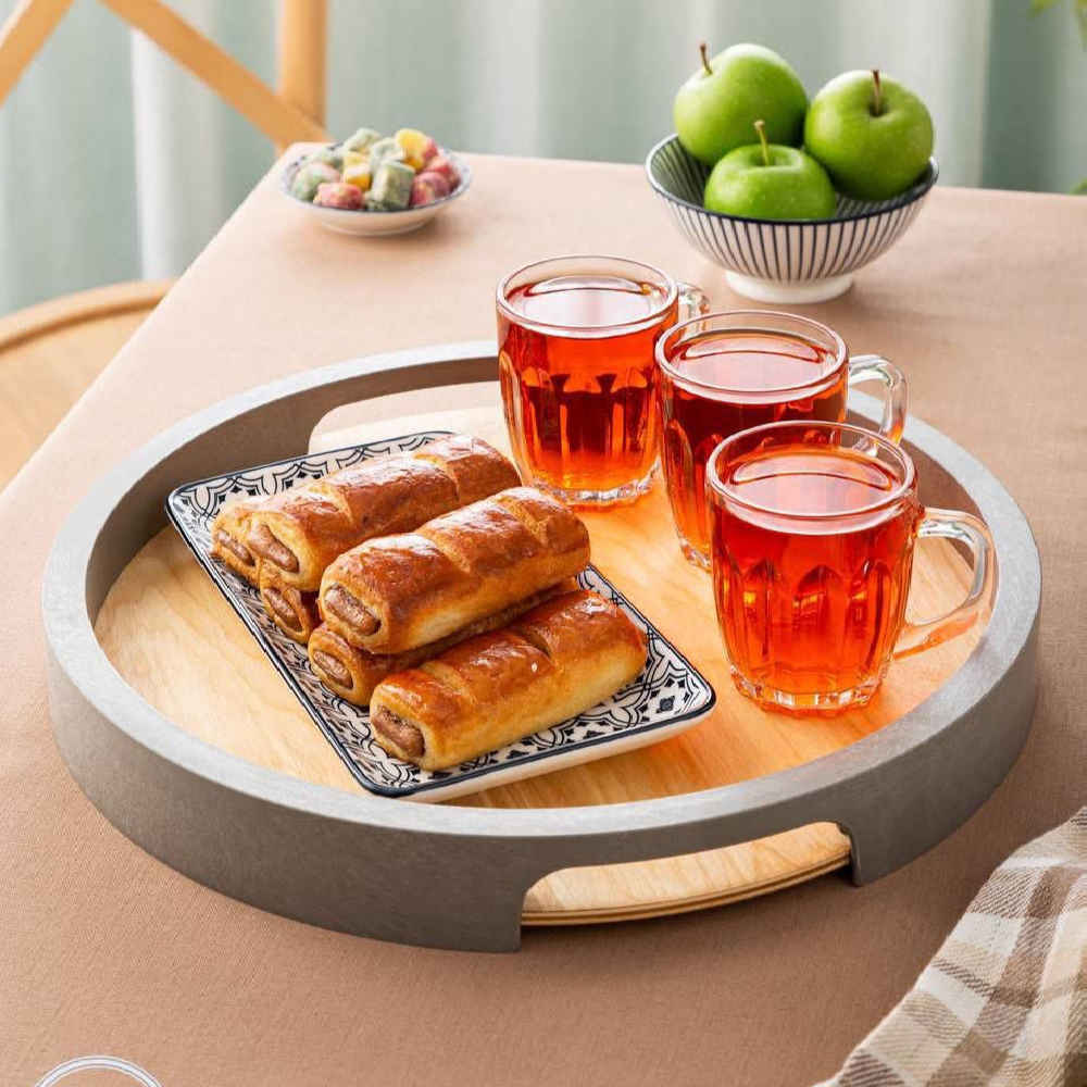 صينية خشبية “تشوبينه” – شعور ريفي، مثالية للشاي أو المقبلات