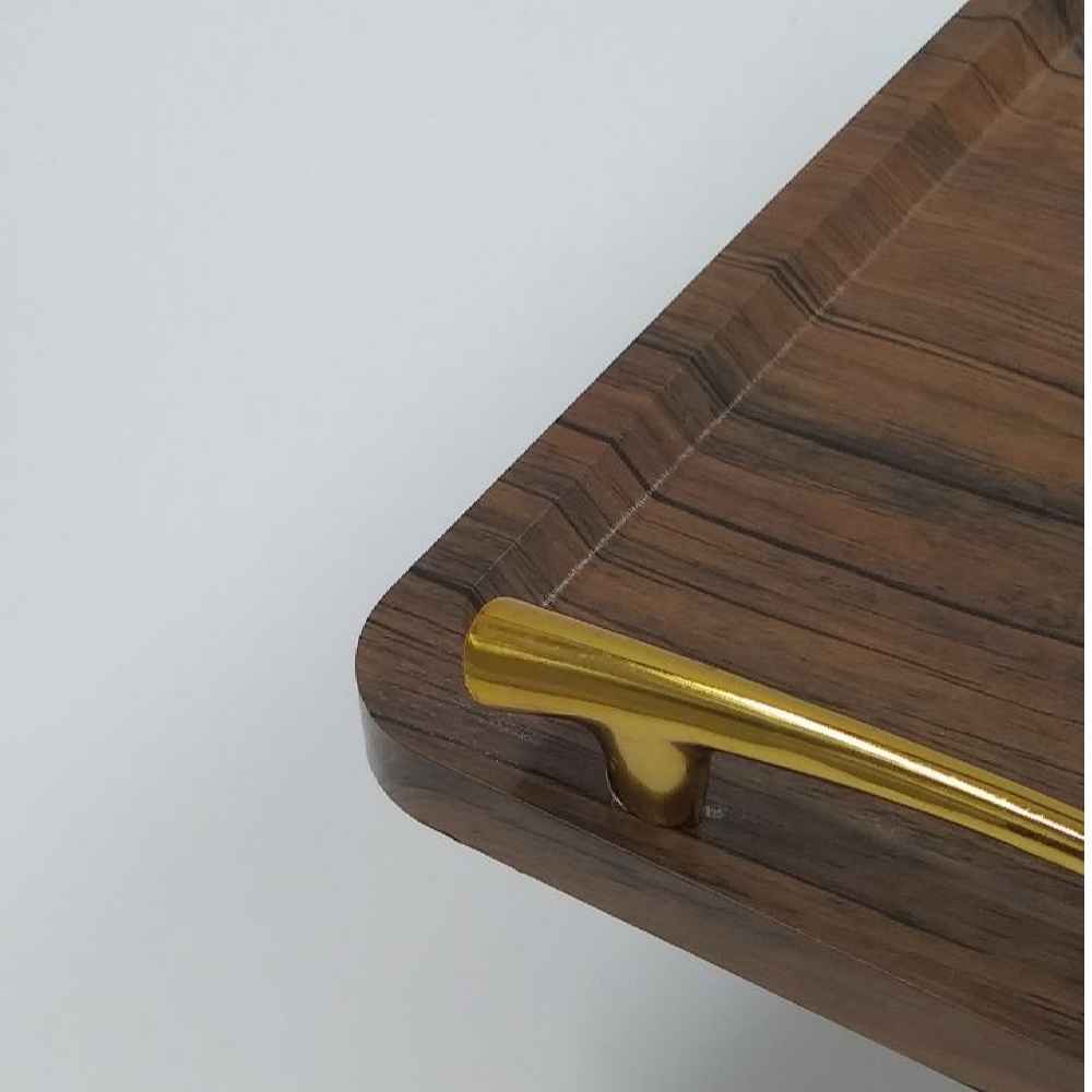 صينية تقديم شاي خشبية – “هنانه” | مثالية للقهوة، الوجبات الخفيفة والمزيد