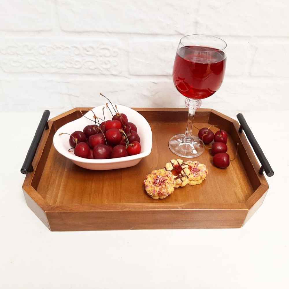 صينية شاي خشبية “أوركيد” – أنيقة وعملية للاستخدام اليومي