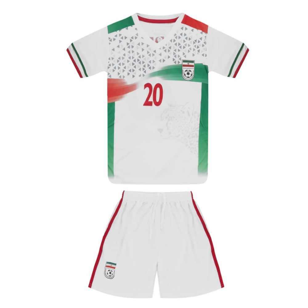 مجموعة ملابس رياضية للأولاد من منتخب إيران باسم سردار أزمون - 2022