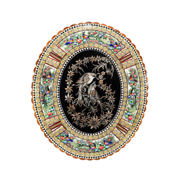 لوحة من النحاس محفورة إيرانية مؤطرة - راحيل – ديكور حائط تقليدي