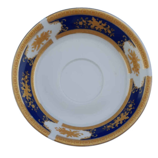 مجموعة من 6 صحون شاي بورسلان إيراني بتصميم فردين