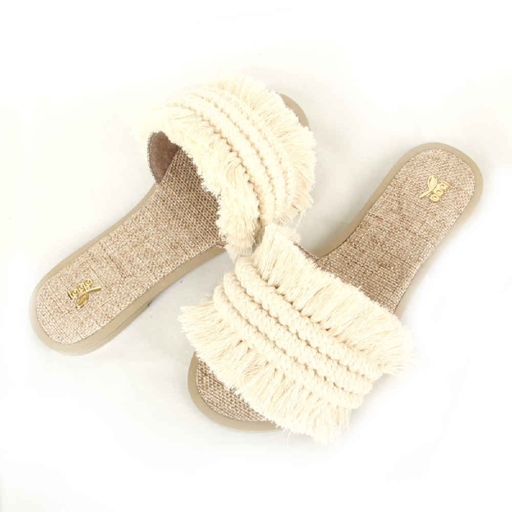 صنادل مكرمية بوهيمية يدوية موديل شيما