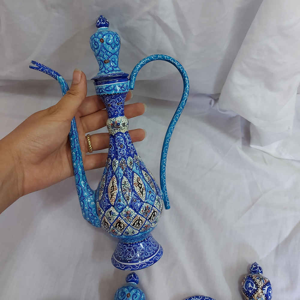 مرش ماء الورد الإيراني من النحاس – میناکاري خطايي