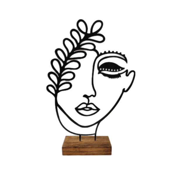 تمثال فني من المعدن بأسلوب الحداثة: زن
