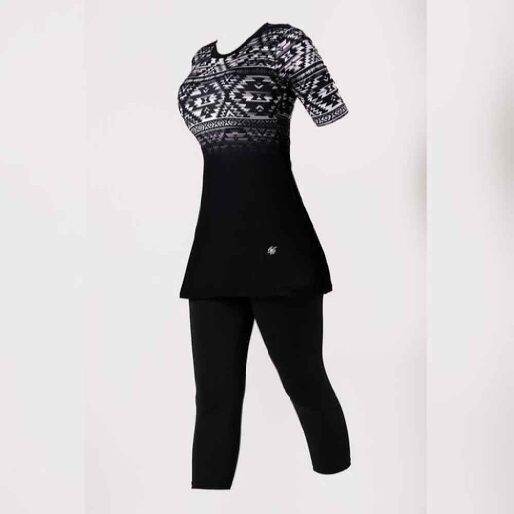 بدلة سباحة نسائية بأكمام قصيرة للمسلمات موديل كيان