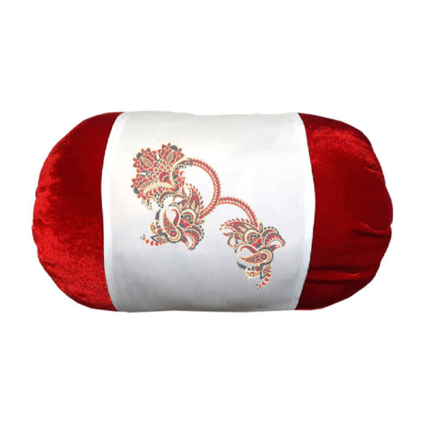 وسادة اسطوانية تقليدية إيرانية بقماش مخملي آفتاب