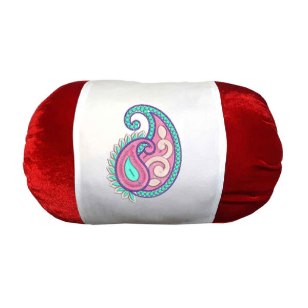 وسادة اسطوانية تقليدية إيرانية بقماش مخملي آنجيلا