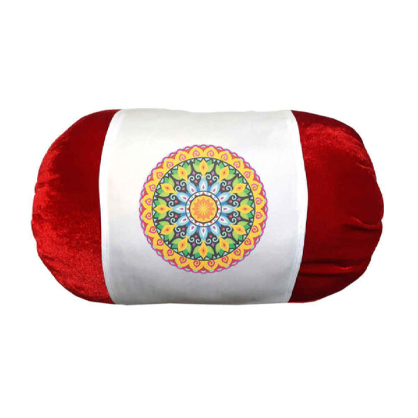 وسادة اسطوانية تقليدية إيرانية بقماش مخملي سدف