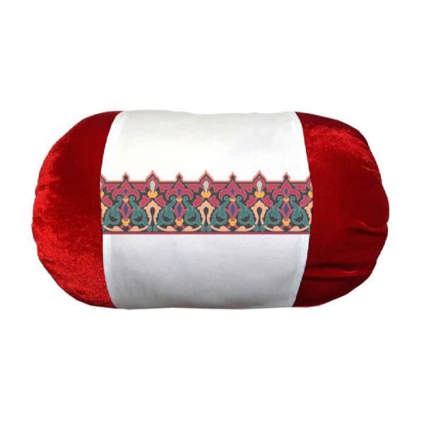 وسادة اسطوانية تقليدية إيرانية بقماش مخملي نگين