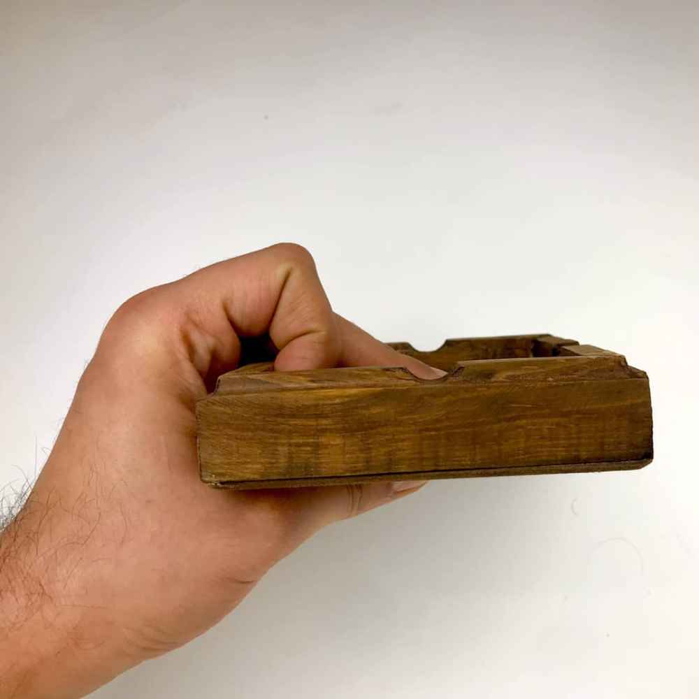 منفضة سجائر خشبية إيرانية – بلاط تقليدي سوناتي