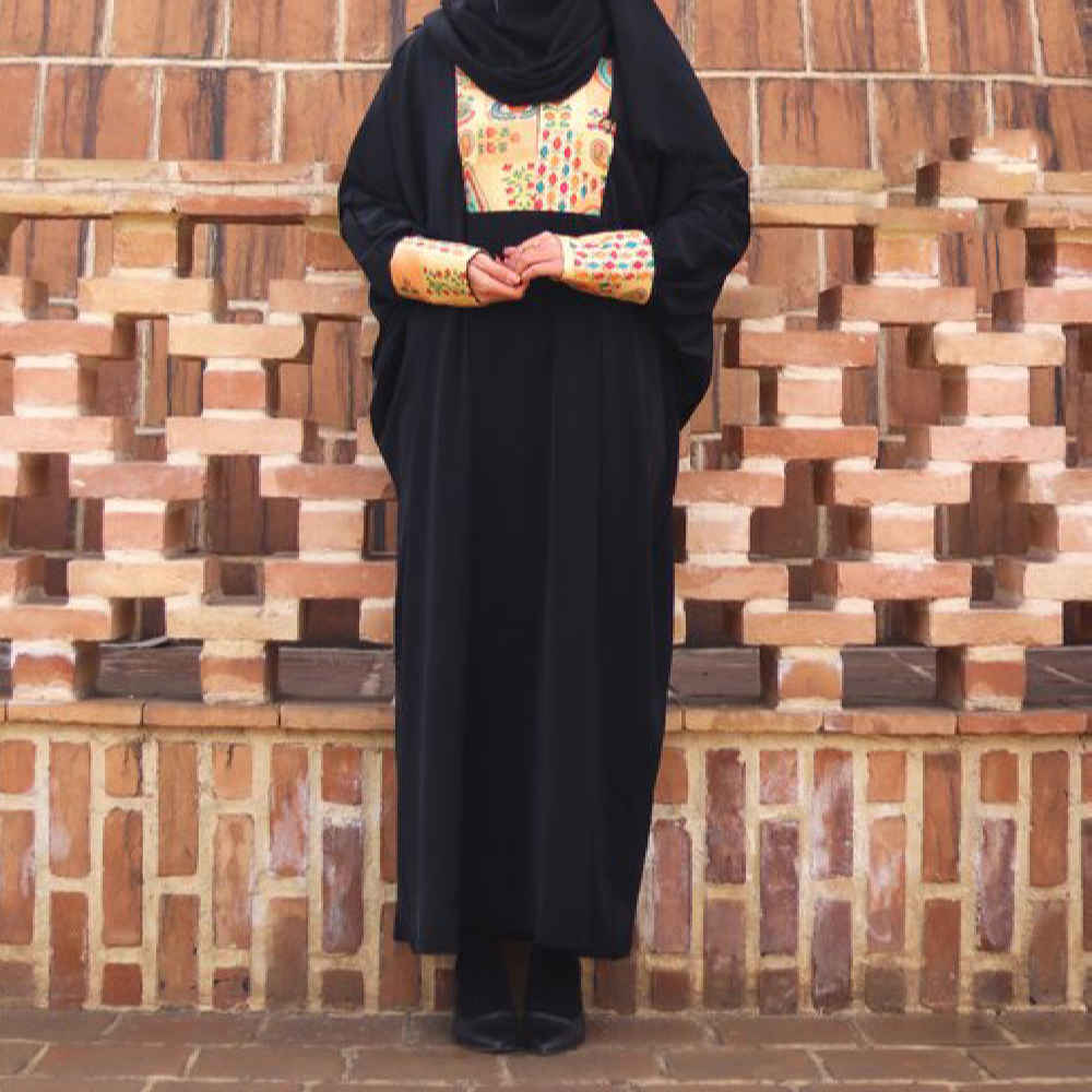 عباية الفراشة التقليدية للنساء المسلمات – قماش كريب ناعم