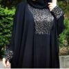 عباية الفراشة الأنيقة للنساء – قماش كريب أنيق ومريح