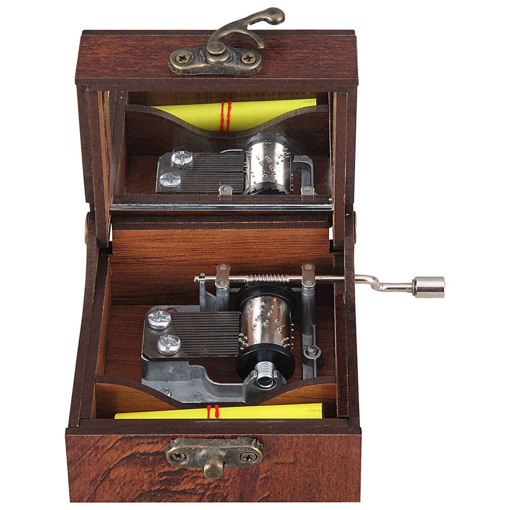 صندوق خشبي موسيقي يعمل يدوياً نموذج مولانا