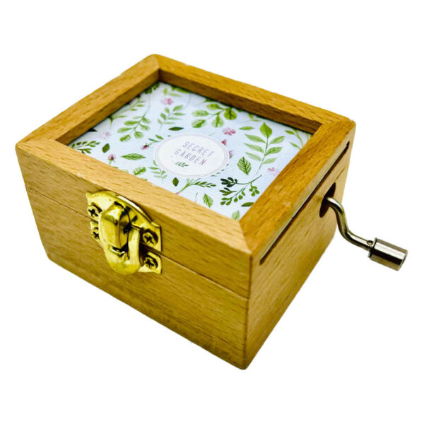 صندوق خشبي موسيقي يعمل يدوياً نموذج شمس