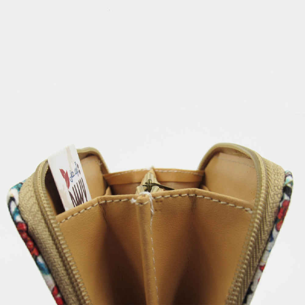 محفظة قماش للنساء بنمط فارسي مستوحى من نقش فيروزة