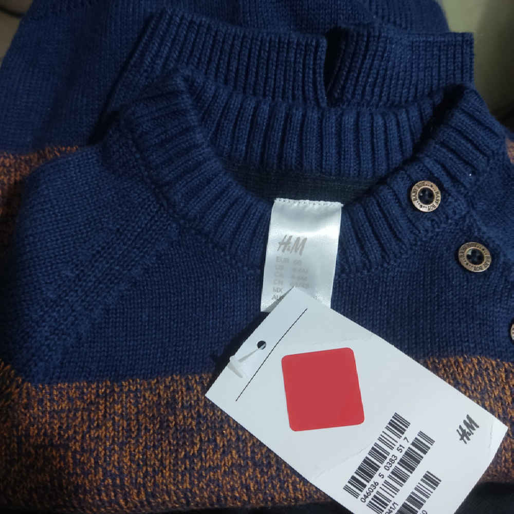 سترة محبوكة طويلة الأكمام للأطفال موديل شاهين