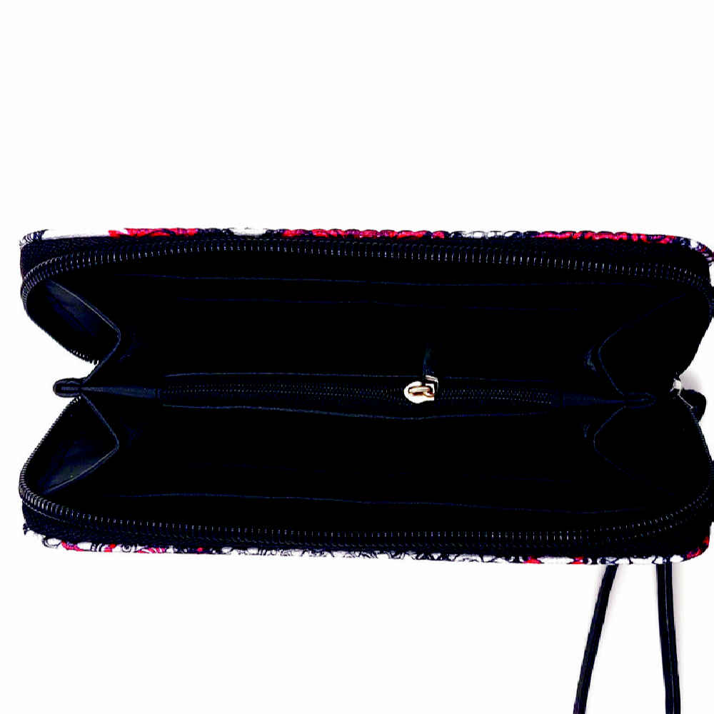 محفظة قماش للنساء بنمط فارسي مستوحى من نقش بهاره