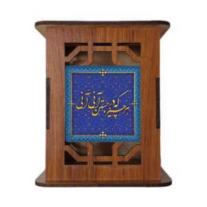 إصدار بيروز – حامل أقلام خشبي بنقوش تقليدية إيرانية