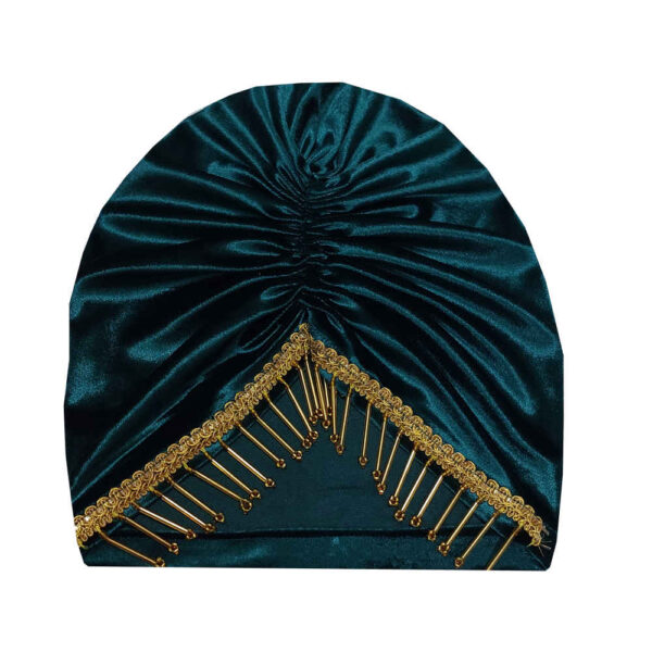 عمامة نسائية بتصميم محكم بالطراز العربي - نموذج خليج