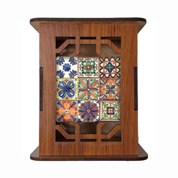 ستايل راحا – حامل أقلام خشبي مصنوع يدوياً مستوحى من التراث الإيراني