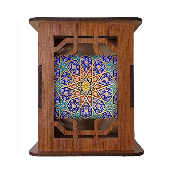 نقوش بوستان – حامل أقلام خشبي تقليدي إيراني للمكتب