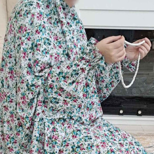 شادر صلاة إسلامي بكم للنساء مثالي للصلاة – نقشة زهور هيلما