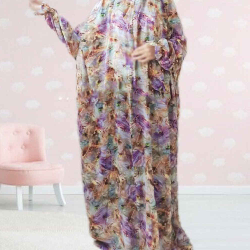 شادر صلاة إسلامي بكم للنساء مثالي للصلاة – نقشة زهور آرام