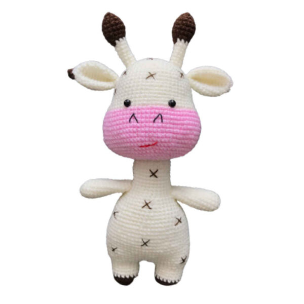 لعبة محشوة يدوية الحياكة - نموذج زرافة سادرا | لعبة فريدة وقابلة للعناق