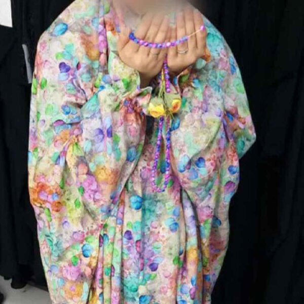 شادر صلاة إسلامي بكم للنساء مثالي للصلاة – نقشة زهور هستي