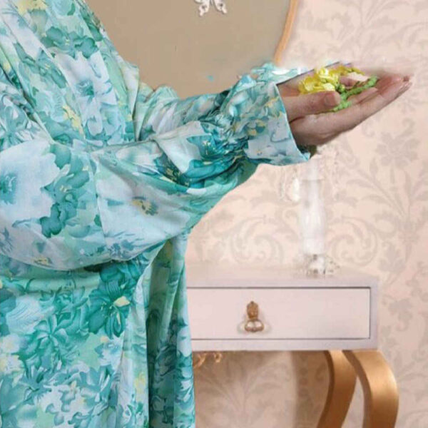 شادر صلاة إسلامي بكم للنساء مثالي للصلاة – نقشة زهور ريما