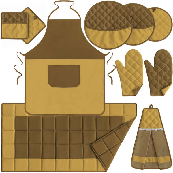 طقم مريلة مطبخ مكون من 10 قطع نموذج دورسا