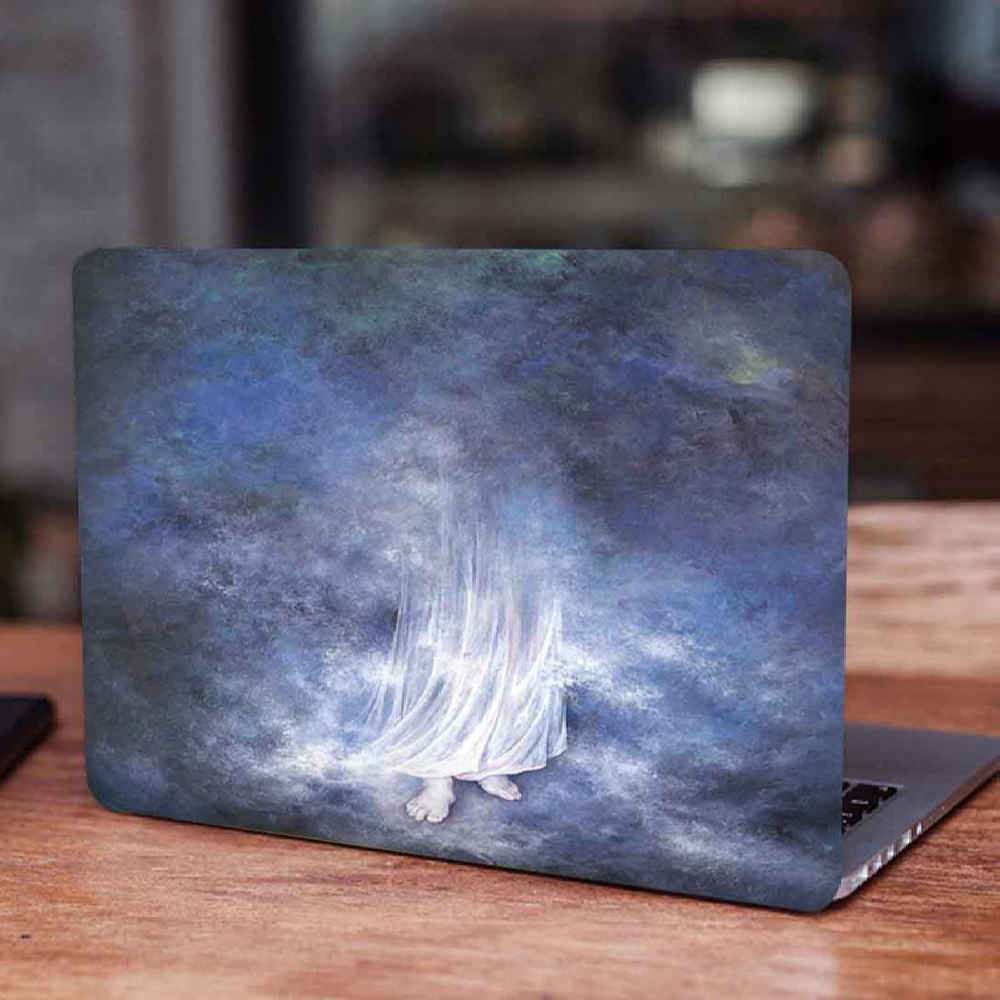 لصقة جلد للكمبيوتر المحمول بنمط زهور