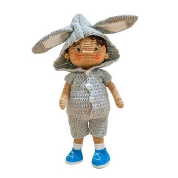 دمية محشوة بالكروشيه مصنوعة يدويًا - سيمون | لعبة ناعمة محشوة