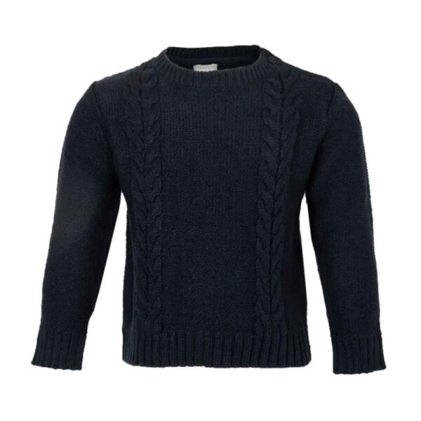 سترة محبوكة سوداء للرضع موديل شتاء