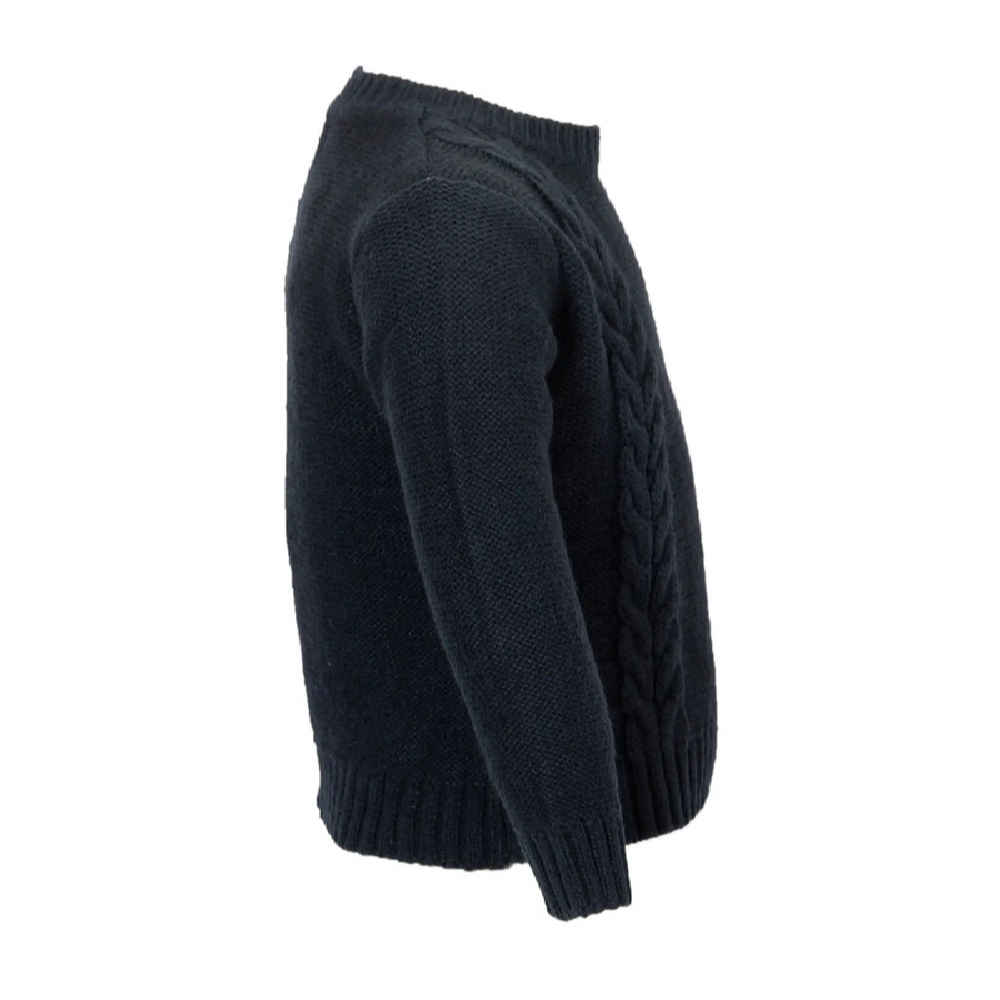 سترة محبوكة سوداء للرضع موديل شتاء