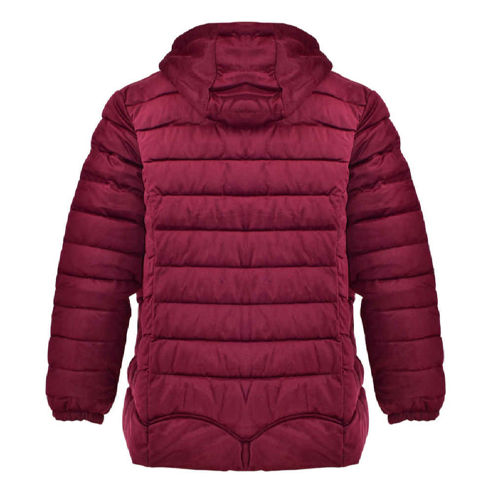 سترة مبطنة للنساء بأكمام طويلة وسحاب مع غطاء رأس